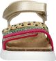 Nelson Kids leren sandalen goud groen roze Multi Meisjes Leer Meerkleurig 30 - Thumbnail 4