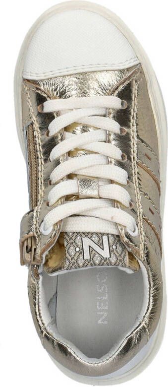 Nelson Kids leren sneakers goud
