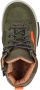 Nelson Kids leren sneakers groen oranje - Thumbnail 3