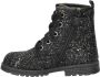 Nelson Kids leren veterboots met glitters zwart Meisjes Leer Effen 29 - Thumbnail 4