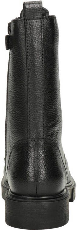Nelson Kids leren veterboots zwart