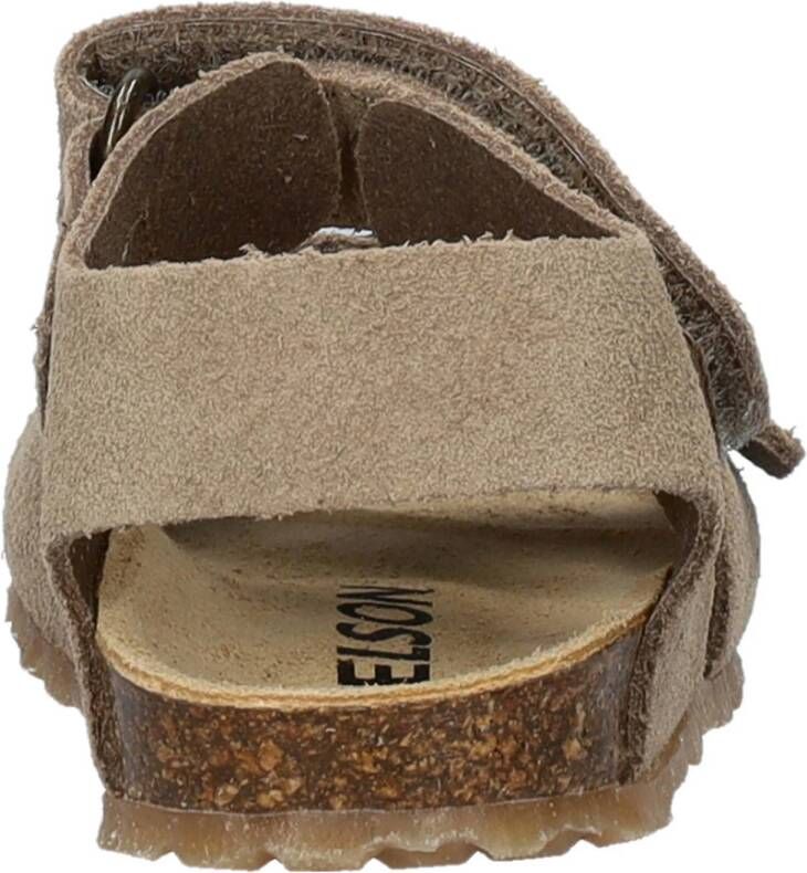 Nelson Kids suède sandalen beige