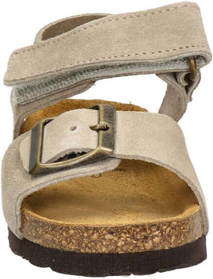 Nelson Kids suède sandalen taupe