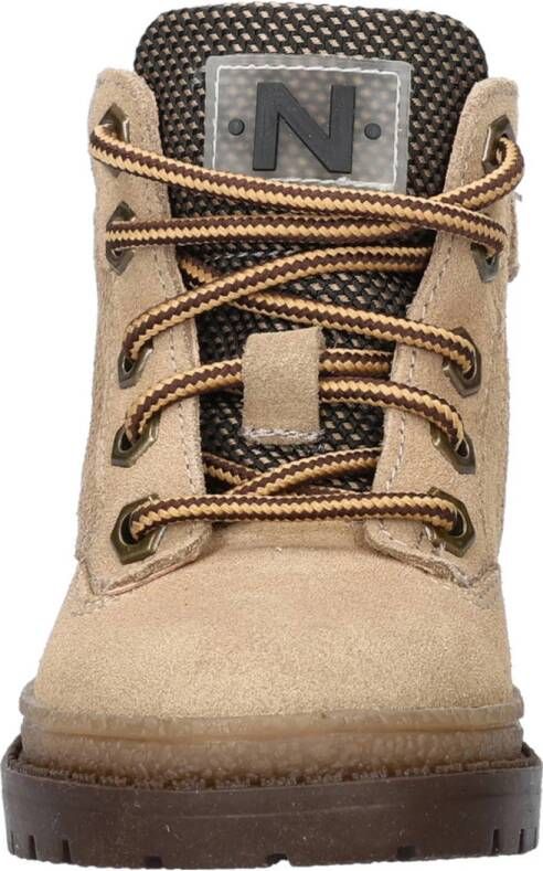Nelson Kids suède veterboots beige