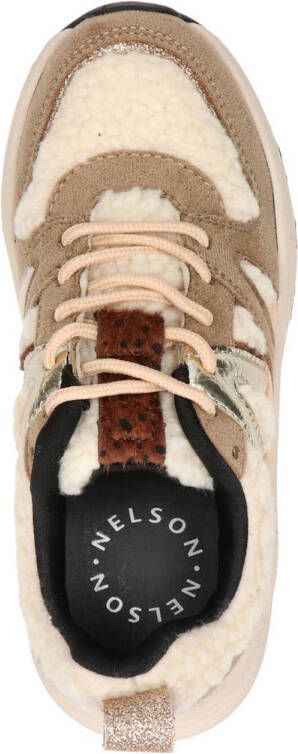 Nelson Kids teddy sneakers taupe