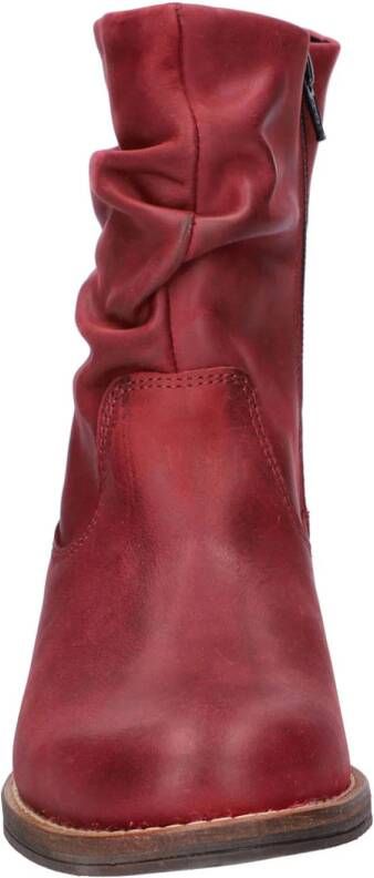 Nelson leren enkellaarzen bordeaux