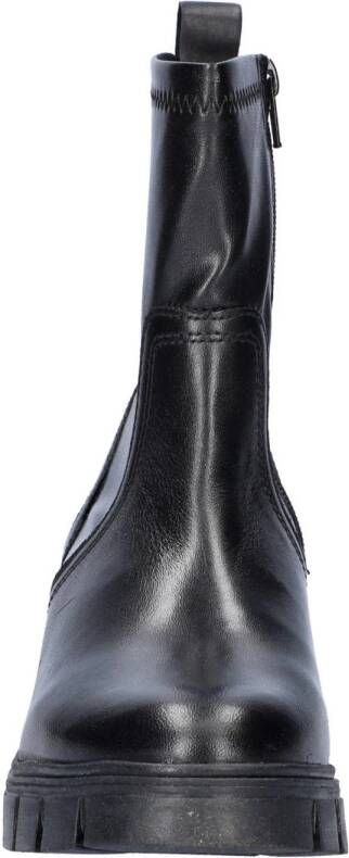 Nelson leren enkellaazen zwart