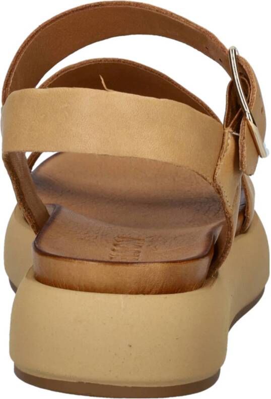 Nelson leren sandalen naturel