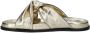 Nelson leren slippers goud - Thumbnail 3