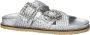 Nelson leren slippers zilver - Thumbnail 3