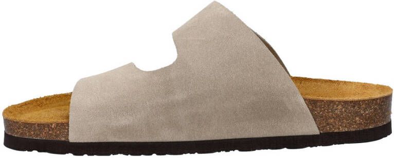 Nelson nubuck slippers beige