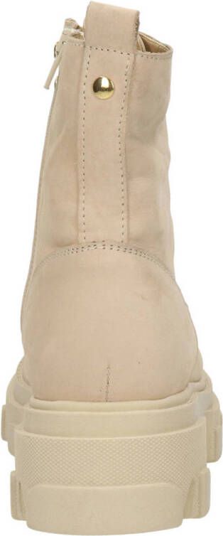 Nelson nubuck veterboots beige