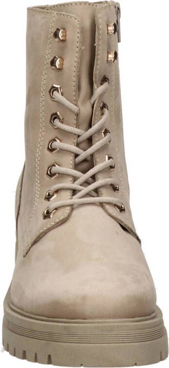 Nelson nubuck veterboots beige