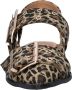 Nelson slingback loafers met panterprint bruin - Thumbnail 3