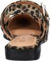 Nelson slingback loafers met panterprint bruin - Thumbnail 4