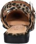 Nelson slingback loafers met panterprint bruin - Thumbnail 4