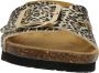 Nelson slippers met panterprint beige zwart - Thumbnail 4