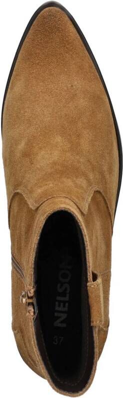 Nelson suède cowboylaarzen cognac