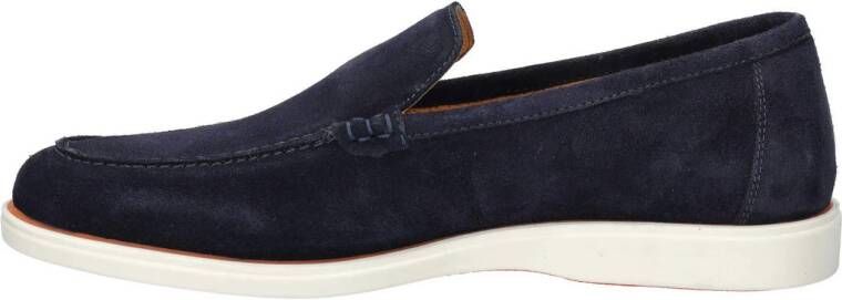 Nelson suède loafers donkerblauw