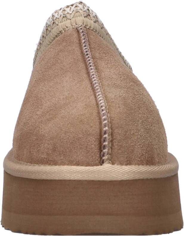 Nelson suède pantoffels taupe