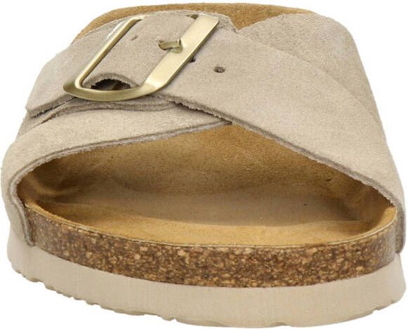 Nelson suède slippers beige