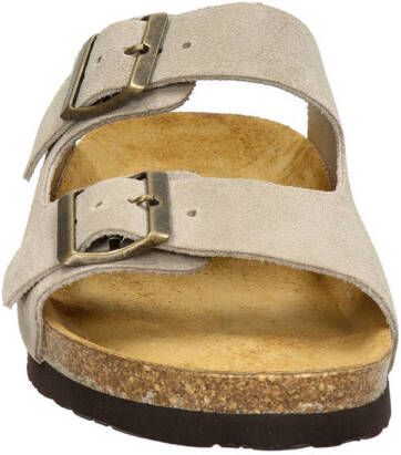 Nelson suède slippers taupe