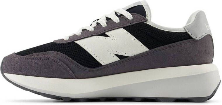 New Balance 370 sneakers antraciet zwart ecru