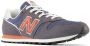 New Balance 373 V2 sneakers grijs oranje blauw - Thumbnail 3