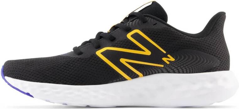 New Balance 411 V3 hardloopschoenen zwart geel blauw