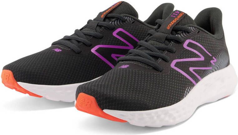 New Balance 411 v3 hardloopschoenen zwart paars