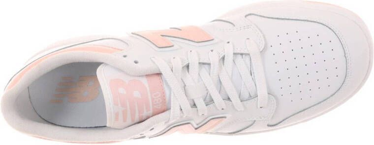 New Balance 480 leren sneakers wit roze