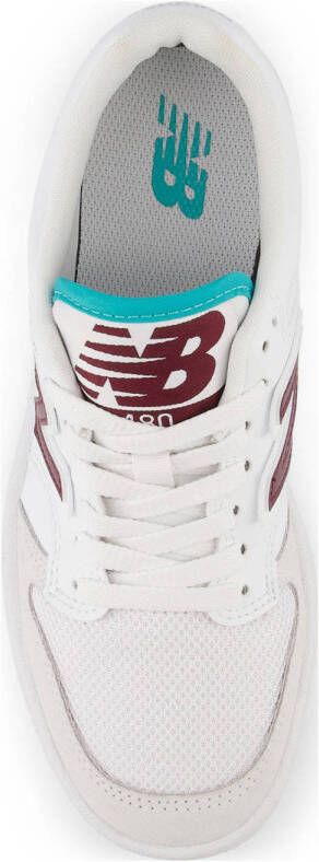 New Balance 480 sneakers wit donkerrood aqua
