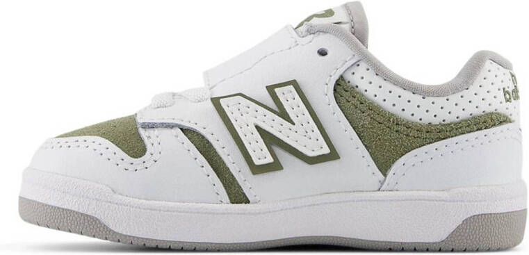 New Balance 480 sneakers wit groen