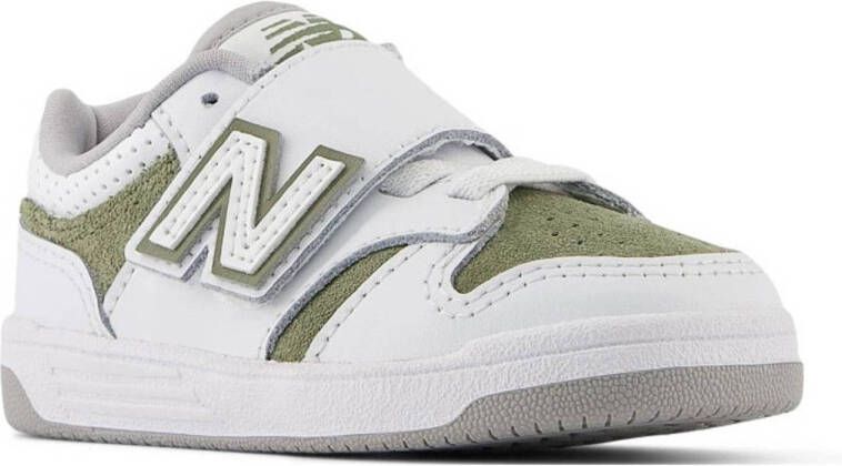 New Balance 480 sneakers wit groen