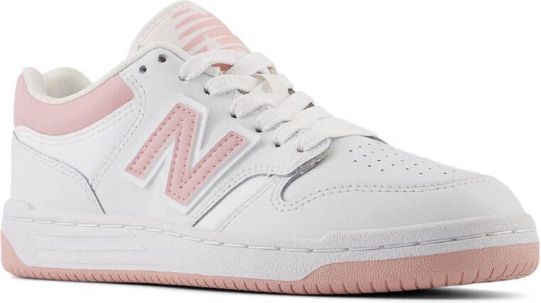 New Balance 480 sneakers wit roze