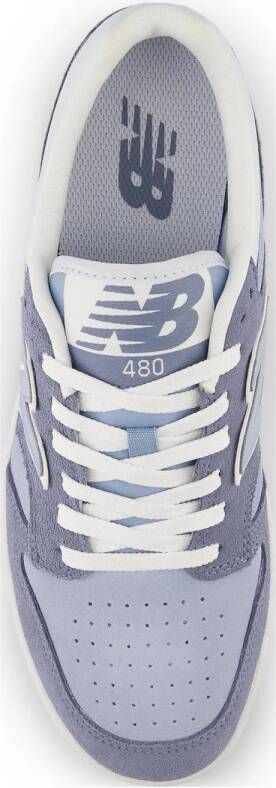 New Balance BB480 suède sneakers grijsblauw lichtblauw