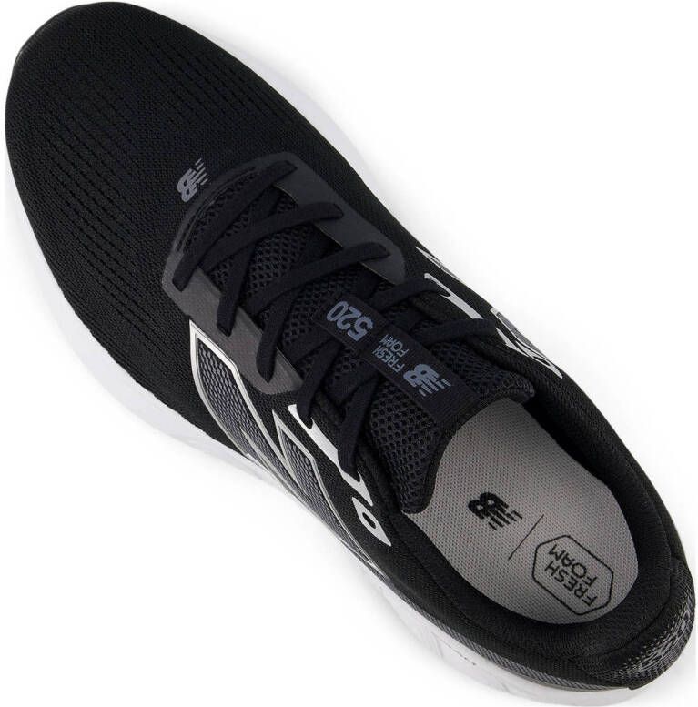 New Balance 520 V8 hardloopschoenen zwart grijs wit