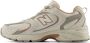 New Balance Lente Zomer Dames Sneakers Suède Mesh Collectie Beige Dames - Thumbnail 3