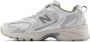 New Balance Witte Beige Sneakers Veters Rubberen Zool White Dames - Thumbnail 6