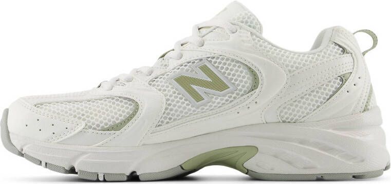 New Balance 530 sneakers wit groen