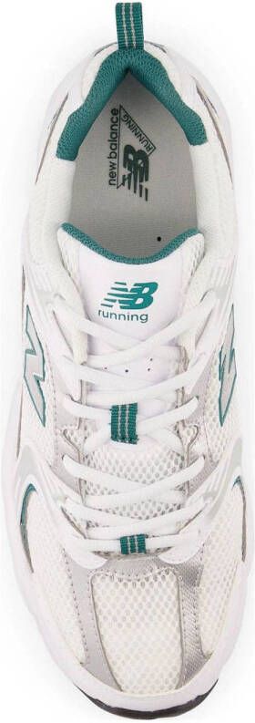 New Balance 530 sneakers wit groen zilver