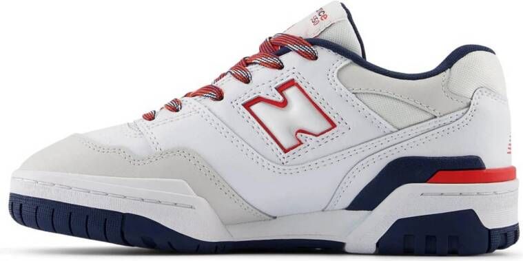New Balance 550 sneakers wit donkerblauw rood