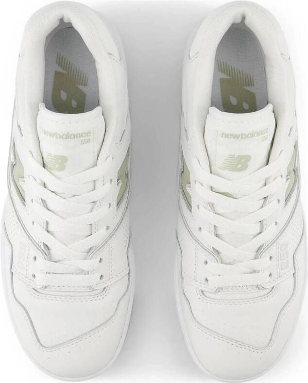 New Balance 550 sneakers wit grijsgroen