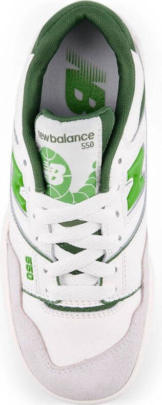New Balance 550 sneakers wit groen