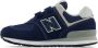 New Balance 574 Peuterschoenen Blauw Leer - Thumbnail 9