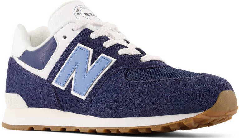 New Balance 574 sneakers donkerblauw wit