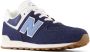 New Balance 574 sneakers donkerblauw wit Suede Meerkleurig 36 - Thumbnail 4