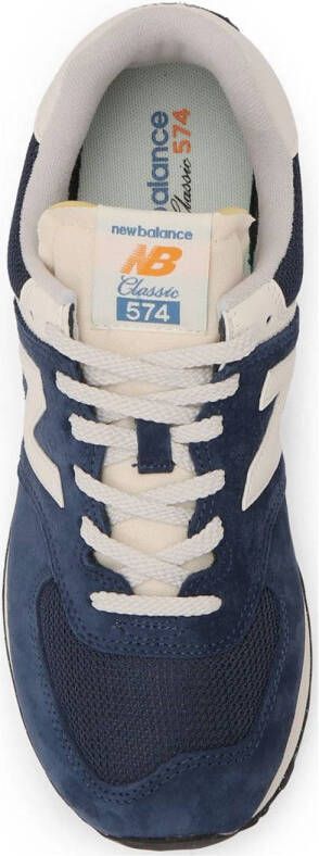 New Balance 574 sneakers donkerblauw wit rood