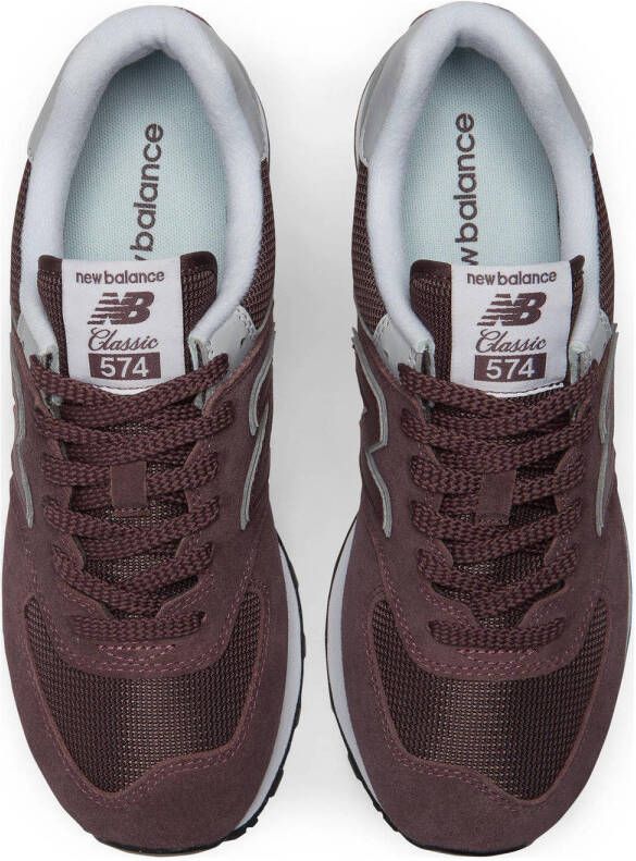 New Balance 574 sneakers donkerbruin lichtgrijs