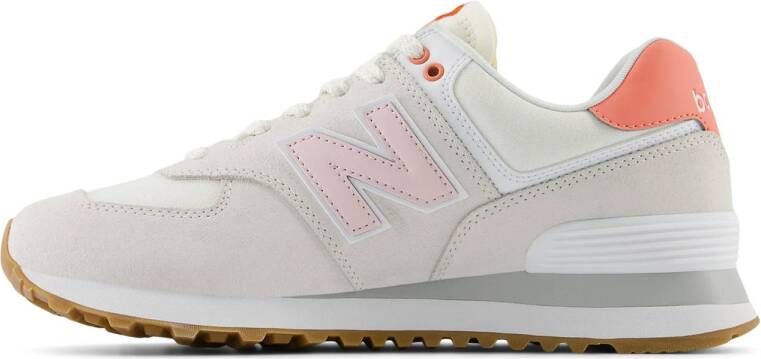 New Balance 574 sneakers ecru roze